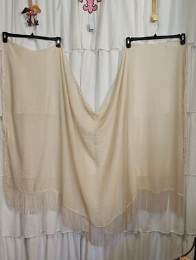 Do Everything In Love Lightweight Boho Cream Fringe Wrap